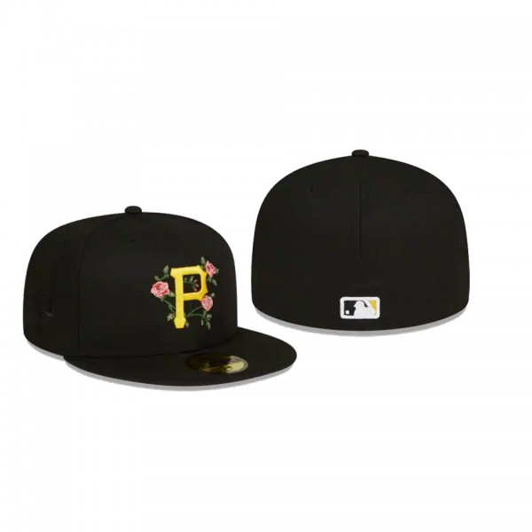 Men's Pittsburgh Pirates Bloom Black 59FIFTY Fitted Hat