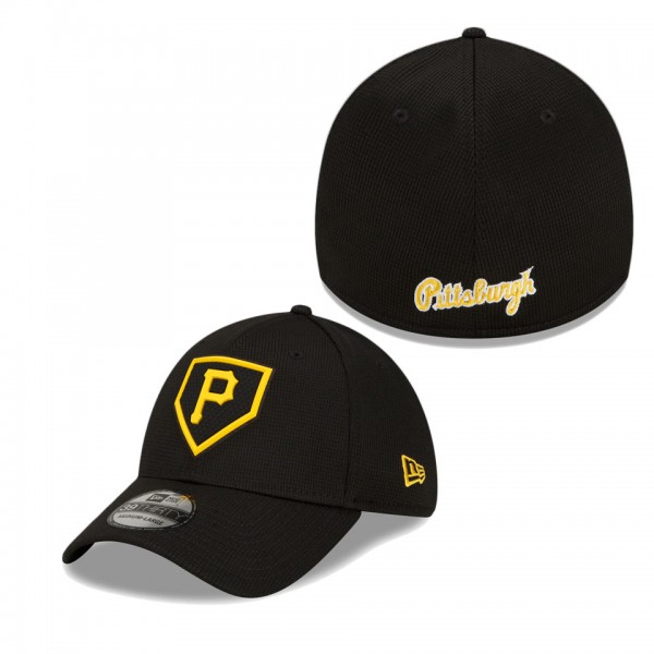 Pittsburgh Pirates Black Clubhouse 39THIRTY Flex Hat