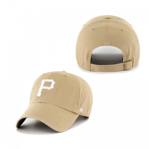 Pittsburgh Pirates Khaki Chambray Ballpark Clean Up Adjustable Hat