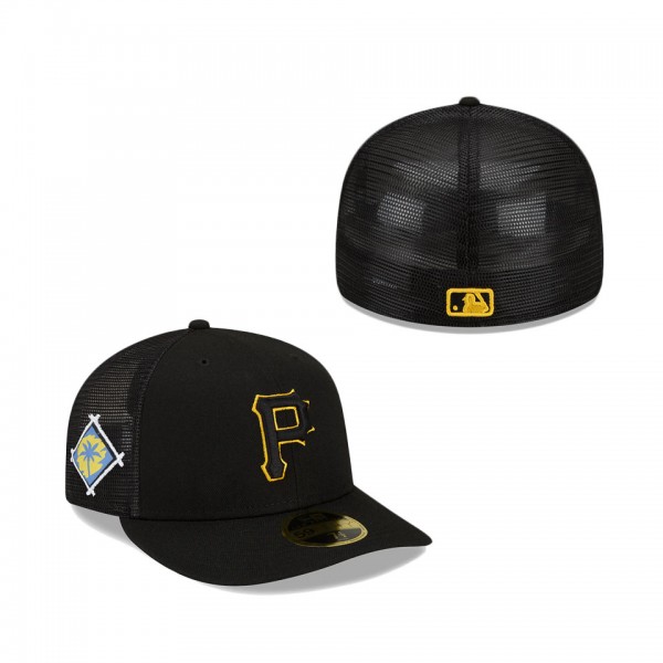 Pittsburgh Pirates New Era 2022 Spring Training Low Profile 59FIFTY Fitted Hat Black