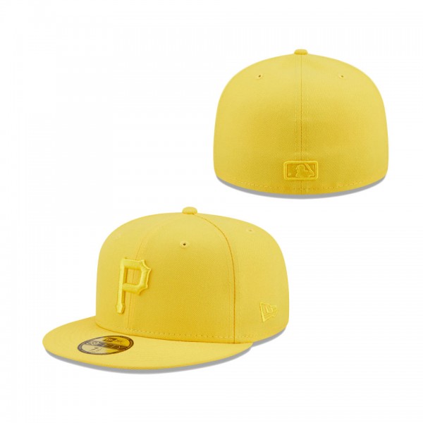 Pittsburgh Pirates New Era Icon Color Pack 59FIFTY Fitted Hat Yellow
