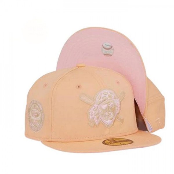 New Era Pittsburgh Pirates Peaches Cream Pink Under Brim 59FIFTY Fitted Hat