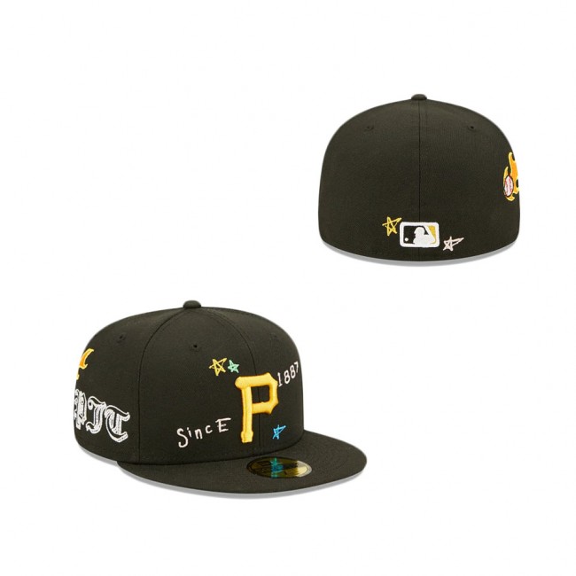 Pittsburgh Pirates Scribble Collection 59FIFTY Fitted Hat