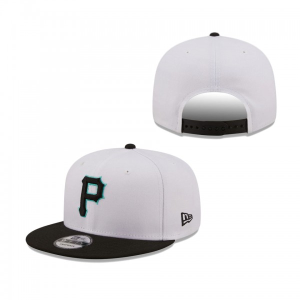 Pittsburgh Pirates New Era Spring Two-Tone 9FIFTY Snapback Hat White Black