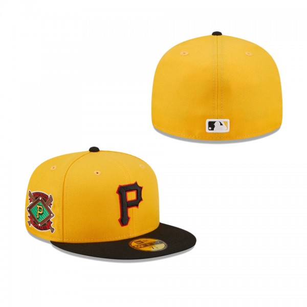 Men's Pittsburgh Pirates Yellow Team AKA 59FIFTY Fitted Hat
