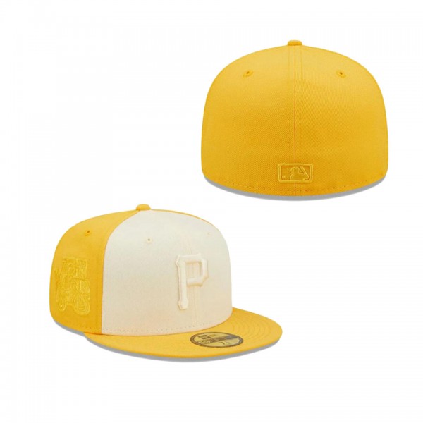 Pittsburgh Pirates Yellow Tonal Two Tone Fitted Hat