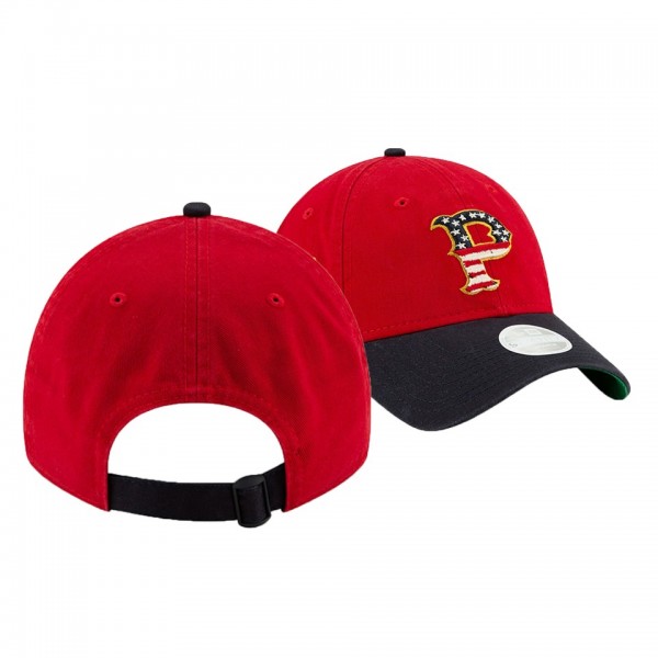 Women's Pirates 2019 Stars & Stripes Red 9TWENTY Adjustable New Era Hat