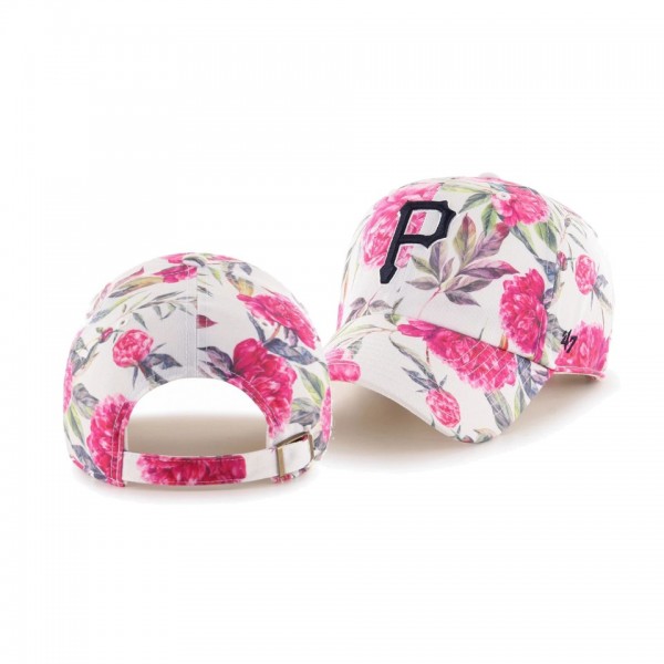 Women's Pittsburgh Pirates Peony White Clean Up Hat