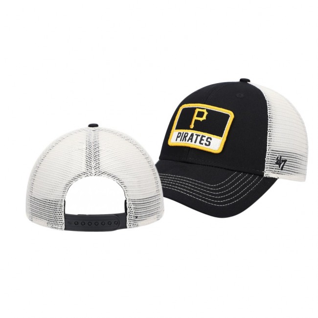 Youth Pittsburgh Pirates Zoomer MVP Black Trucker Snapback Hat