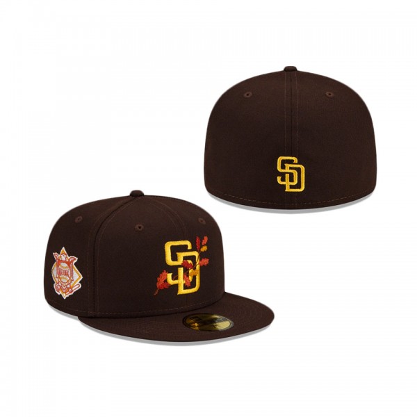 San Diego Padres Leafy Front 59FIFTY Fitted Cap