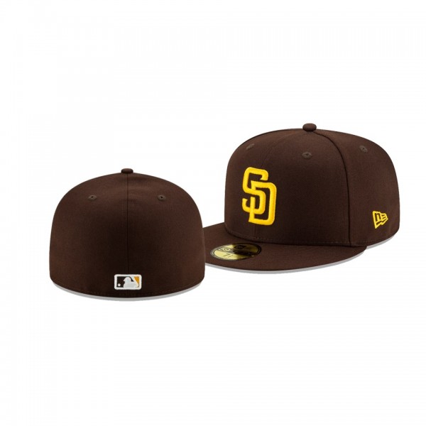 Men's Padres Authentic Collection Brown 2020 59FIFTY Fitted New Era Hat