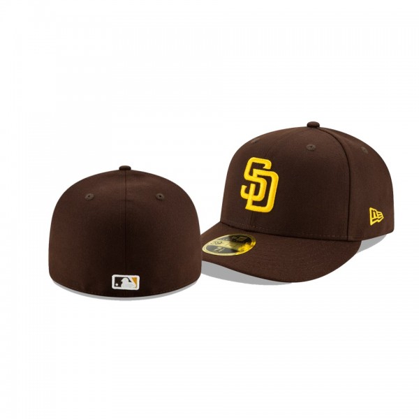 Men's Padres Authentic Collection Brown 2020 Low Profile 59FIFTY New Era Hat