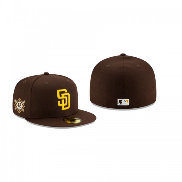 Men's San Diego Padres Jackie Robinson Day Brown 59FIFTY Fitted Hat
