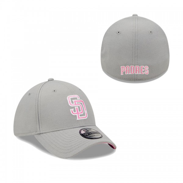 Men's San Diego Padres Gray 2022 Mother's Day 39THIRTY Flex Hat