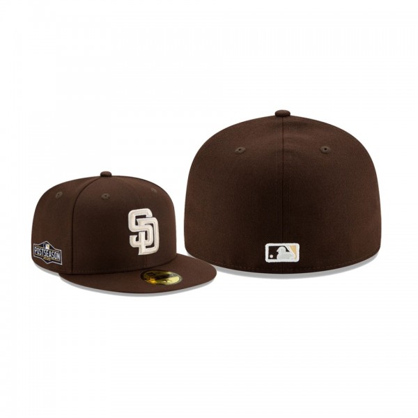 Men's San Diego Padres 2020 Postseason Brown Alternate Side Patch 59FIFTY Fitted Hat