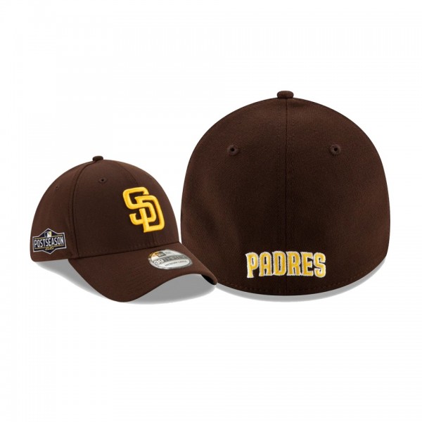 Men's San Diego Padres 2020 Postseason Brown Side Patch 39THIRTY Flex Hat