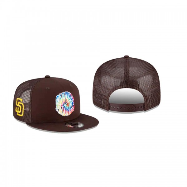 Men's San Diego Padres Groovy Collection Brown 9FIFTY Snapback Hat