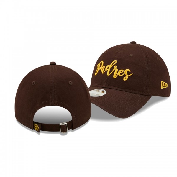 San Diego Padres Team Script Brown 9TWENTY Adjustable Hat