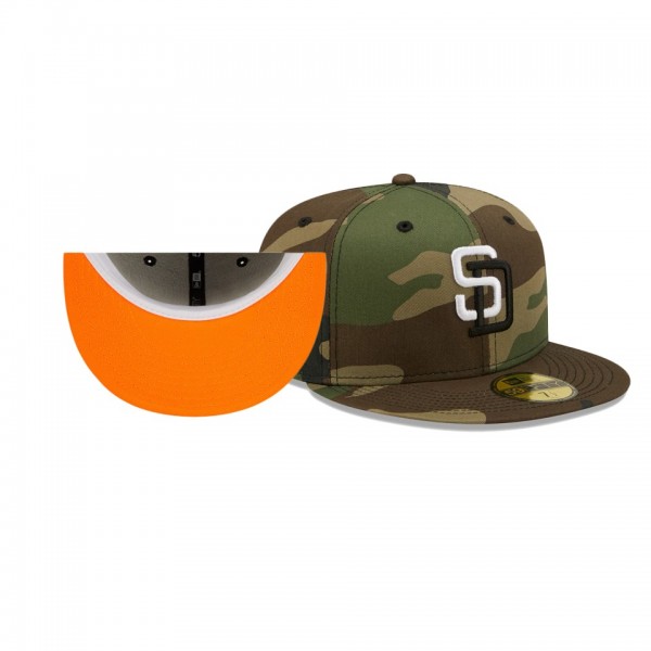 San Diego Padres 1998 World Series Flame Camo Flame Undervisor 59FIFTY Hat