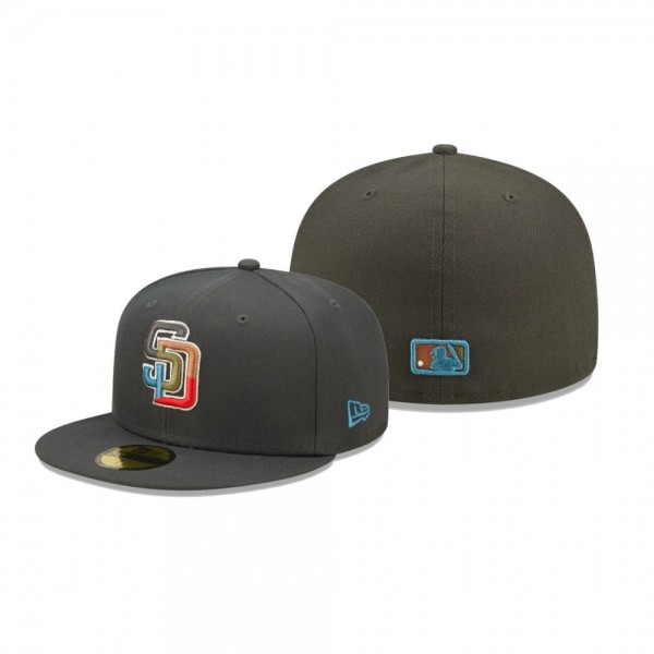 San Diego Padres Charcoal Multi Color Pack 59FIFTY Hat