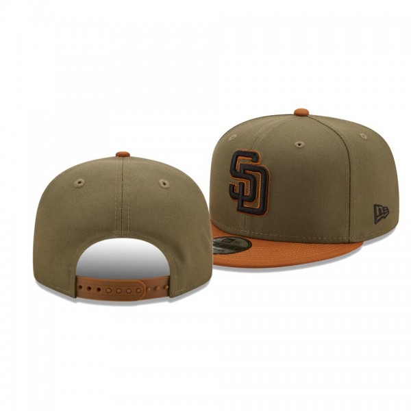 San Diego Padres Color Pack Olive Brown 2-Tone 9FIFTY Snapback Hat