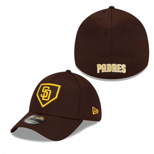 San Diego Padres Brown 2022 Clubhouse 39THIRTY Flex Hat