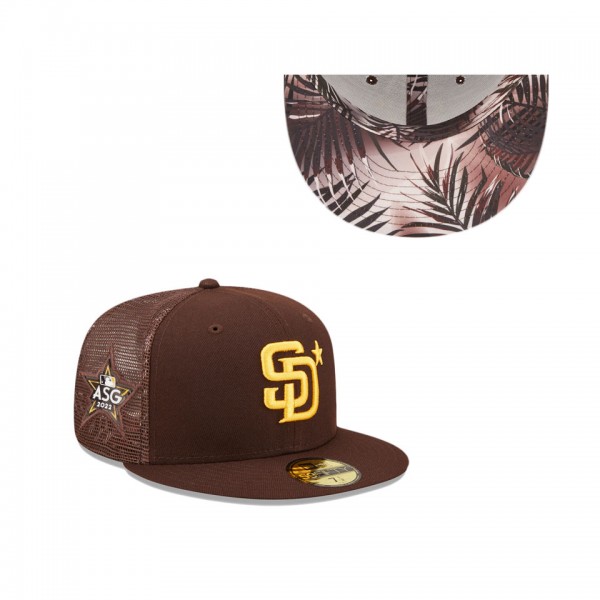 San Diego Padres Brown 2022 MLB All-Star Game Workout 59FIFTY Fitted Hat