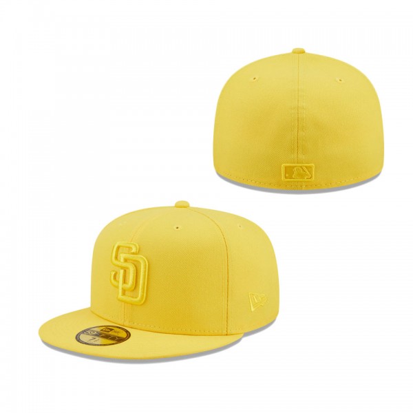 San Diego Padres New Era Icon Color Pack 59FIFTY Fitted Hat Yellow