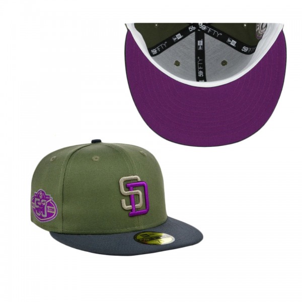 New Era X Lids Hd San Diego Padres Mossy Haze 2022 59FIFTY Fitted Cap