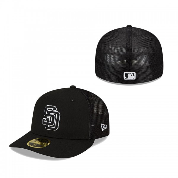 San Diego Padres New Era 2022 Batting Practice Low Profile 59FIFTY Fitted Hat Black