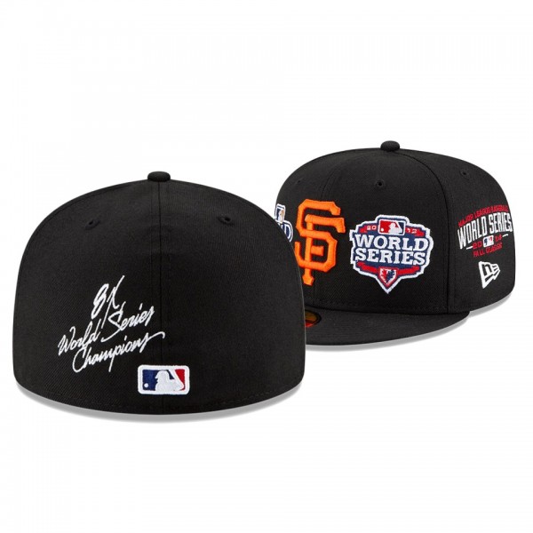San Francisco Giants 8x World Series Champions Black 59FITY Fitted Hat