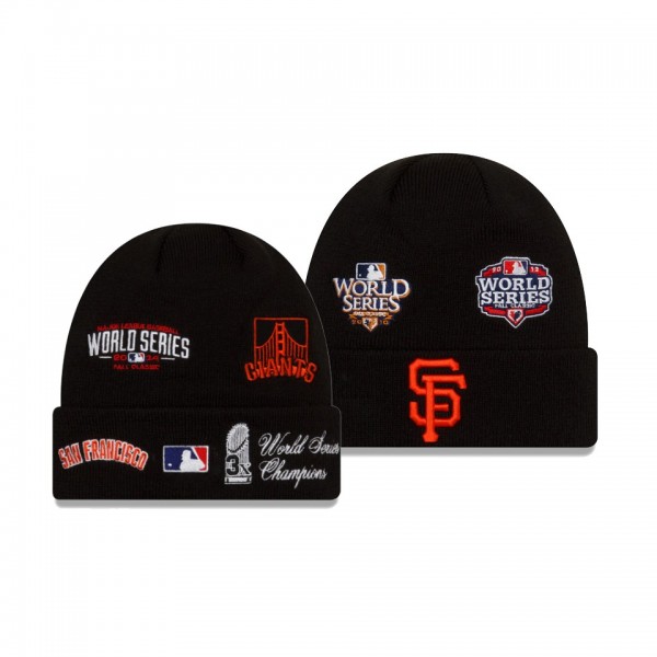San Francisco Giants Champions Black Cuffed Knit Hat