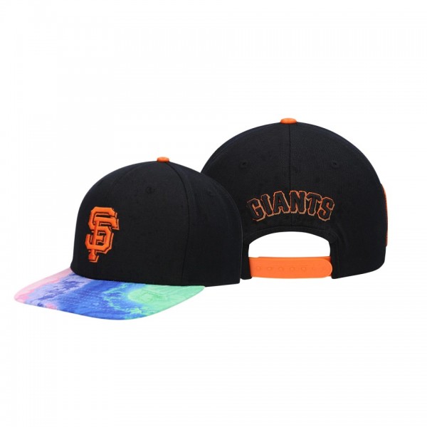 San Francisco Giants Dip-Dye Visor Black Snapback Pro Standard Hat
