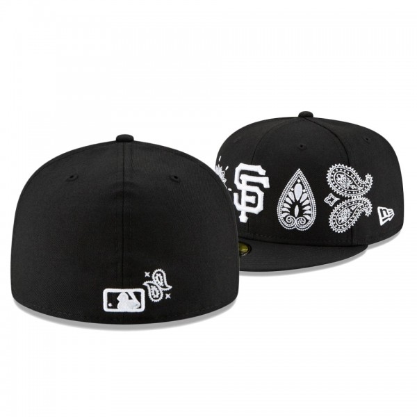 San Francisco Giants Paisley Elements Black 59FITY Fitted Hat