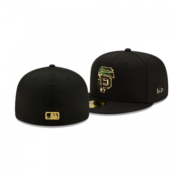 San Francisco Giants Pop Camo Undervisor Black 59FIFTY Fitted Hat