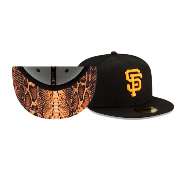 San Francisco Giants Summer Pop 5950 Black Fitted Hat