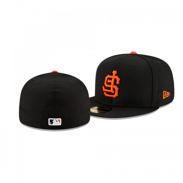 San Francisco Giants Upside Down Black 59FIFTY Fitted Hat