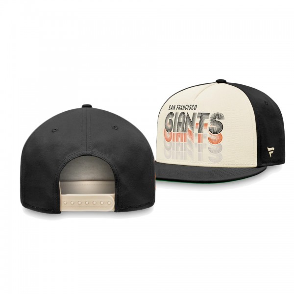 San Francisco Giants True Classic Cream Black Gradient Snapback Hat