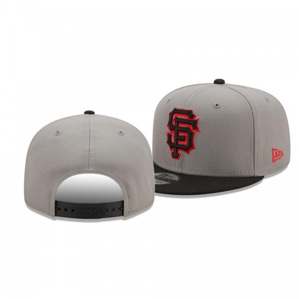 San Francisco Giants Color Pack Gray Black 2-Tone 9FIFTY Snapback Hat