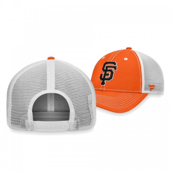 San Francisco Giants Sport Resort Orange White Trucker Snapback Hat