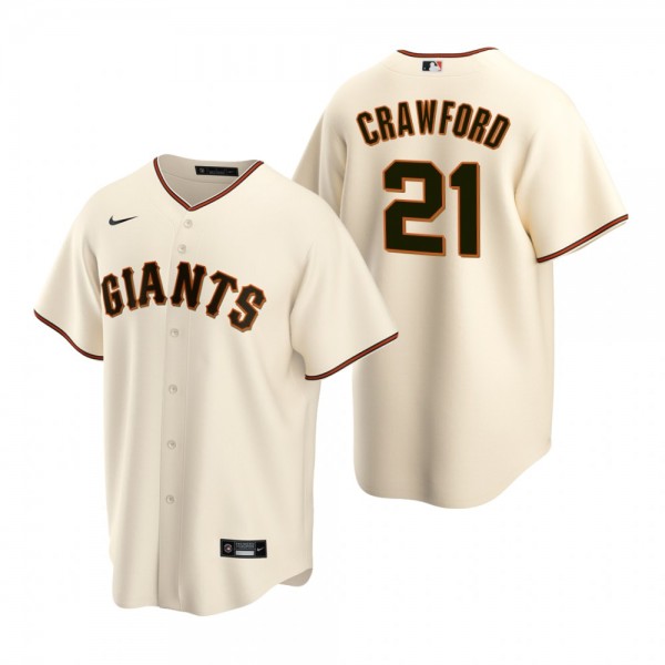 San Francisco Giants Reggie Crawford Cream 2022 MLB Draft Home Replica Jersey