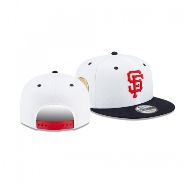 San Francisco Giants Americana White 9FIFTY Snapback Hat