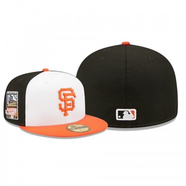 San Francisco Giants 2007 MLB All-Star Game White Orange 59FIFTY Fitted Hat
