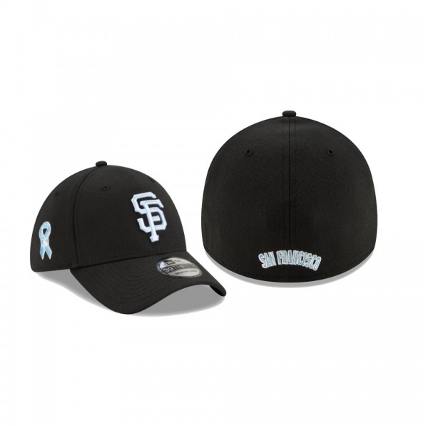 Men's San Francisco Giants 2021 Father's Day Black 39THIRTY Flex Hat