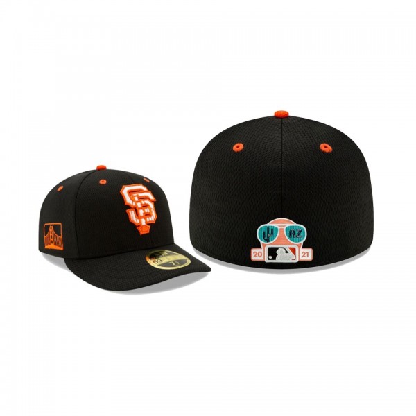 Men's San Francisco Giants 2021 Spring Training Black Low Profile 59FIFTY Fitted Hat