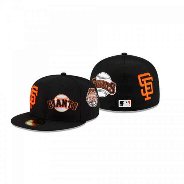 Men's San Francisco Giants Team Pride Black 59FIFTY Fitted Hat