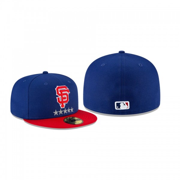 Men's San Francisco Giants Team Red White Blue Royal 59FIFTY Fitted Hat