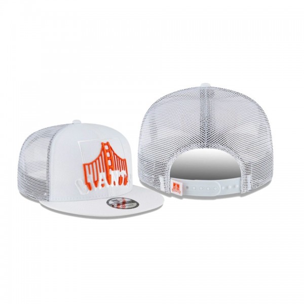 Men's San Francisco Giants Elements White Trucker 9FIFTY Snapback Hat