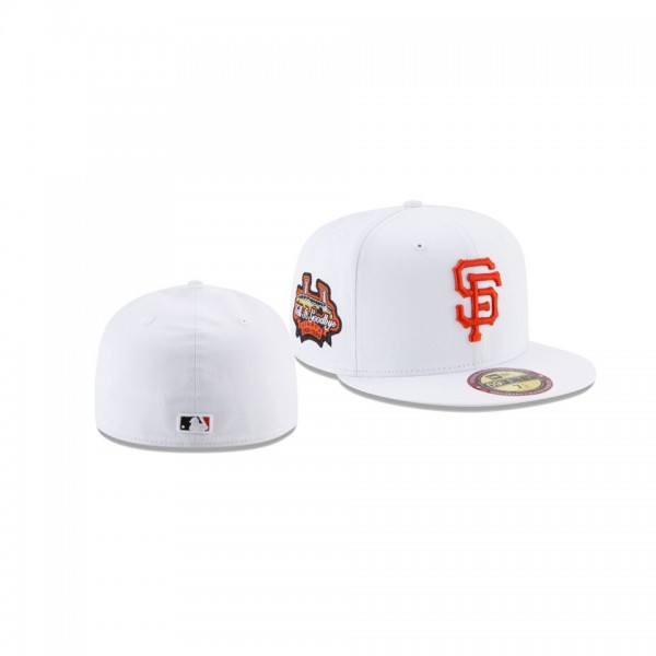 Men's San Francisco Giants Stadium Patch White Optic 59FIFTY Fitted Hat
