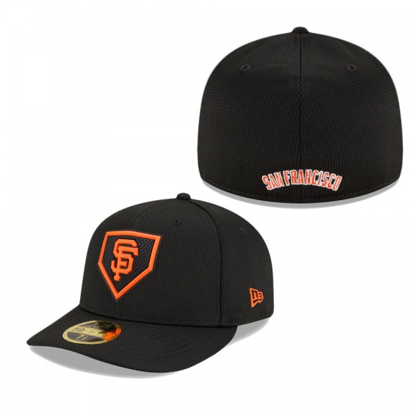 San Francisco Giants Black 2022 Clubhouse Low Profile 59FIFTY Fitted Hat